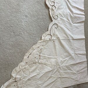 Elegant Cream Lace valance